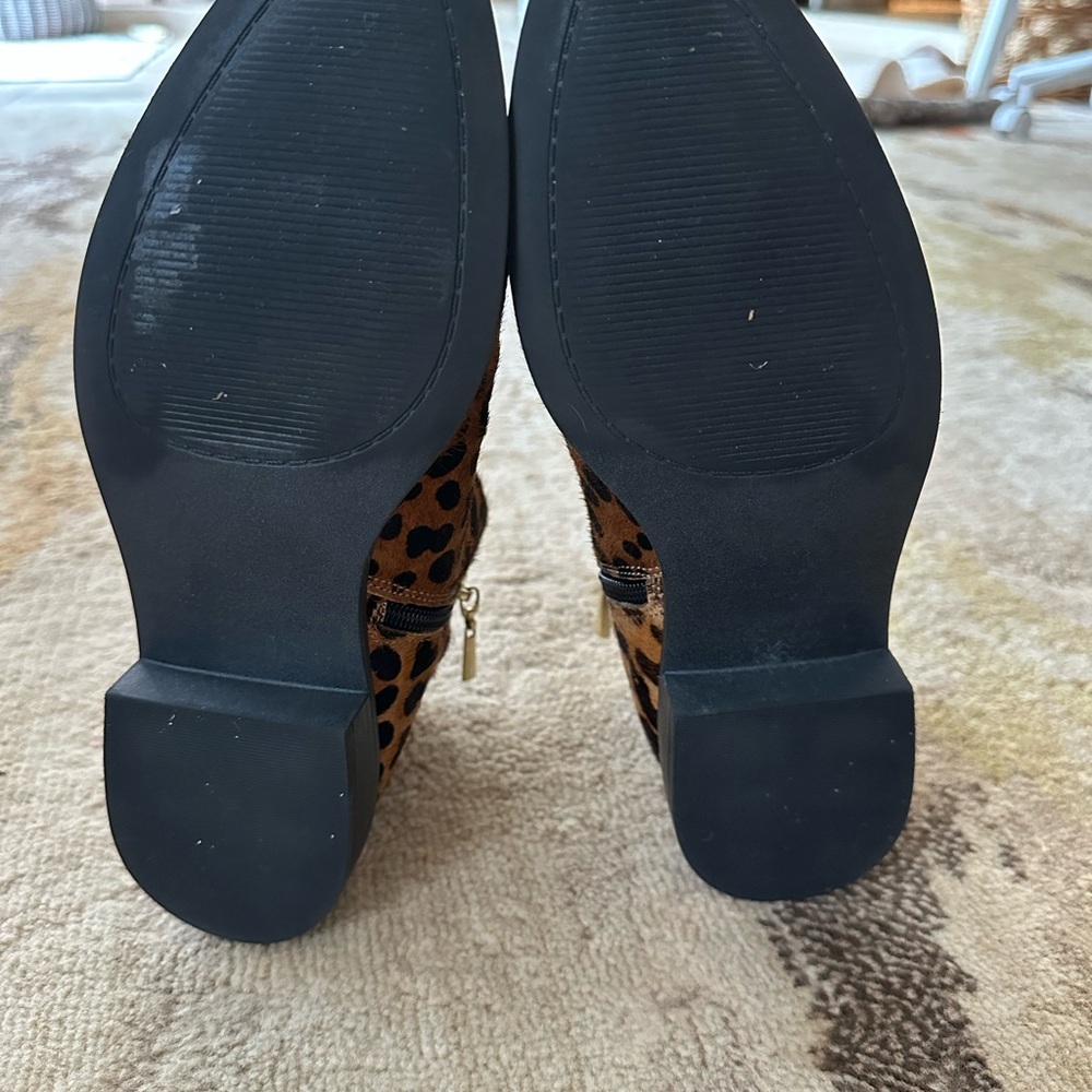 WOW EXCELLENT STEVEN BY STEVE MADDEN LEOPARD PRINT ANKLE BOOTS SHOES 8 - Picture 8 of 10